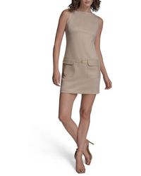 BCBGMAXAZRIA - Sleeveless Faux Suede Minidress - Lyst