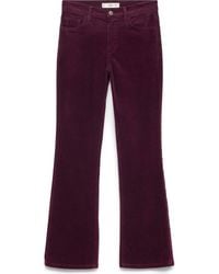 Mango - Sienna Crop Flare Corduroy Jeans - Lyst