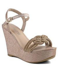 Touch Ups - Gemini Platform Wedge Sandal - Lyst