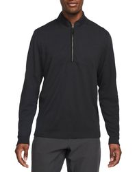 Nike Nike Dri-fit Victory Half Zip Golf Pullover - Black