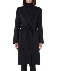 Sofiacashmere - Pickstitch Cashmere Wrap Coat - Lyst