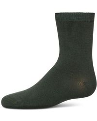 Memoi - Kid's Basic Soft Rayon Crew Socks - Lyst