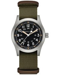 Hamilton - Khaki Field Mechanical Nato Strap Watch, 42Mm - Lyst