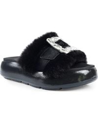 Zigi - Fab Faux Fur Platform Sandal - Lyst