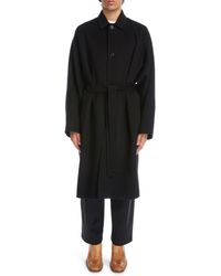 Acne Studios - Belted Double Face Wool Coat - Lyst
