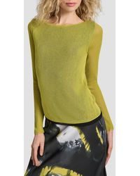 DKNY - Double Layer Boat Neck Sweater - Lyst