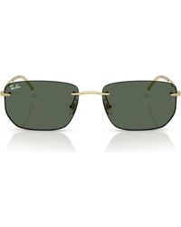 Ray-Ban - 56Mm Rimless Rectangular Sunglasses - Lyst