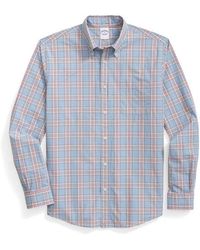 Brooks Brothers - Friday Regular Fit Plaid Cotton Poplin Button-Down Shirt - Lyst