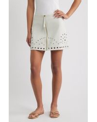 Cleobella - Adelaide Eyelet Cotton Twill Miniskirt - Lyst