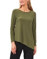 Chaus - Button Sleeve Asymmetrical Top - Lyst