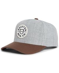 Brixton - Crest X Mp Snapback Baseball Cap - Lyst