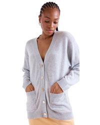 1982 - Oceane Oversize 100% Cashmere Cardigan - Lyst