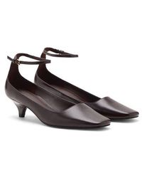 Mango - Ankle Strap Kitten Heel Pump - Lyst