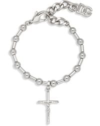Dolce & Gabbana - Cross Bead Bracelet - Lyst