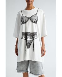 VAQUERA - Trompe L'oeil Tall Cotton Graphic T-shirt - Lyst