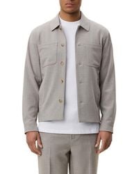 Les Deux - Mini Check Hybrid Shirt Jacket - Lyst