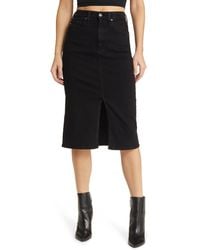 AG Jeans - Tefi Denim Pencil Skirt - Lyst