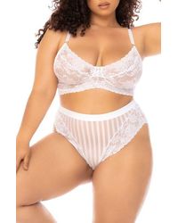 MAPALE - Lace Underwire Bra & Panties Set - Lyst