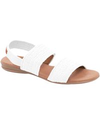 Andre Assous - Nigella Featherweight Woven Slingback Sandal - Lyst