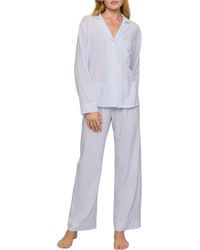 Eberjey - Nautico Stripe Long Sleeve Top & Pants Pajamas - Lyst