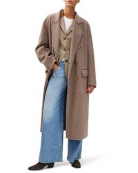 Rag & Bone - Vasso Double Breasted Wool Blend Coat - Lyst