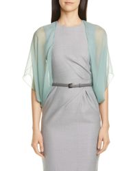 Max Mara Gallura Silk Cape - Multicolour