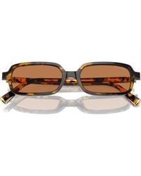Miu Miu - 51Mm Rectangular Sunglasses - Lyst
