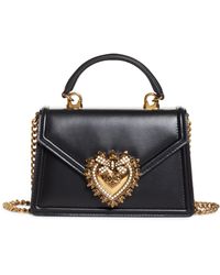 Dolce & Gabbana - Devotion Leather Top Handle Bag - Lyst