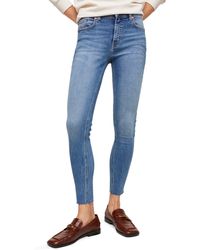 Mango - Crop Skinny Jeans - Lyst