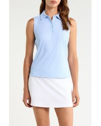 G/FORE - Geo 2 Silky Tech Performance Sleeveless Polo - Lyst