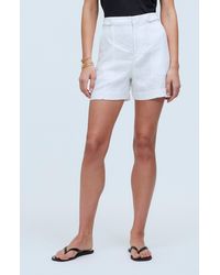 Madewell - Clean Tab Linen Canvas Shorts - Lyst