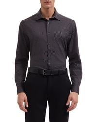 Bugatchi - James Ooohcotton Geometric Print Button-Up Shirt - Lyst