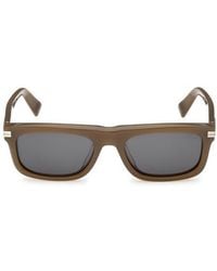 ZEGNA - 55Mm Rectangular Sunglasses - Lyst