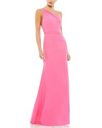 Mac Duggal - One Shoulder Jersey Mermaid Gown - Lyst