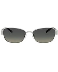Tory Burch - 55Mm Gradient Polarized Rectangular Sunglasses - Lyst
