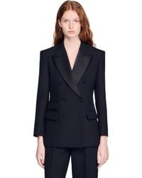 Sandro - Tuxedo Jacket With Satin Collar - Lyst
