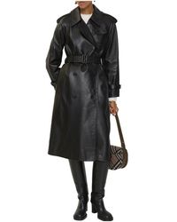 Burberry - Long Leather Castleford Trench Coat - Lyst
