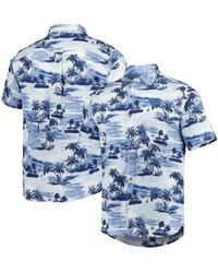 Men's Tommy Bahama White Louisville Cardinals Coconut Point Palm Vista  IslandZone Camp Button-Up Shirt