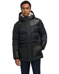 Pajar - Men S Wolf Mix Media Faux Shearling Parka Puffer - Lyst