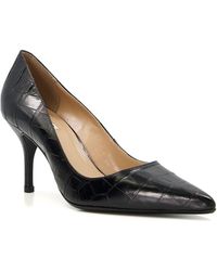 Dune - Bold Croc Embossed Pointed Toe Pump - Lyst