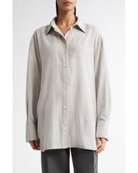 TOTEME - Relaxed Fit Button-Up Shirt - Lyst