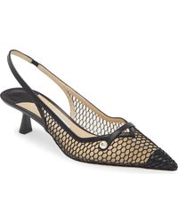 Jimmy Choo - Amita Kitten Heel Pointed Toe Slingback Pump - Lyst