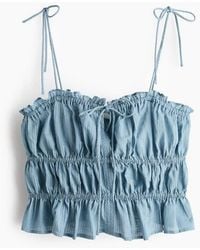 H&M - Tie-Strap Top - Lyst