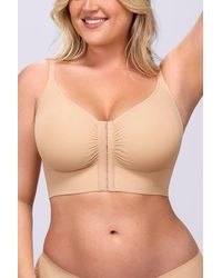 Shapellx - Back Smoothing Wireless Front Closure Bra - Lyst