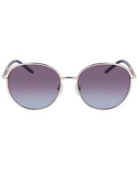 Longchamp - 53Mm Gradient Round Sunglasses - Lyst