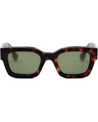 Fendi - The Signature 50mm Rectangular Sunglasses - Lyst