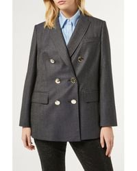Marina Rinaldi - Talpa Stretch Virgin Wool & Silk Blazer - Lyst