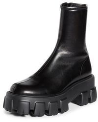 Prada - Monolith Lug Sole Bootie - Lyst