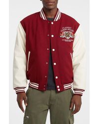 Guess - Letterman Varsity Bomber Jacket - Lyst