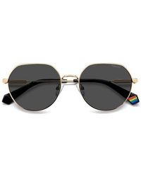 Polaroid - 54Mm Polarized Rectangular Sunglasses - Lyst